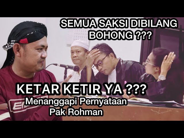 Kami Tidak Sependapat !!! Menanggapi Pernyataan Pak Rohman class=