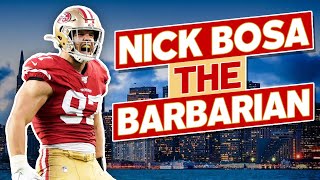 This week’s film breakdown explains why san francisco 49ers’
defensive end nick bosa is an absolute barbarian and has the highest
ratio of pressures to pass ...