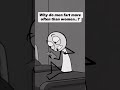 Why do men fart more often than woman👠? #animation #comedy #memes #relationships