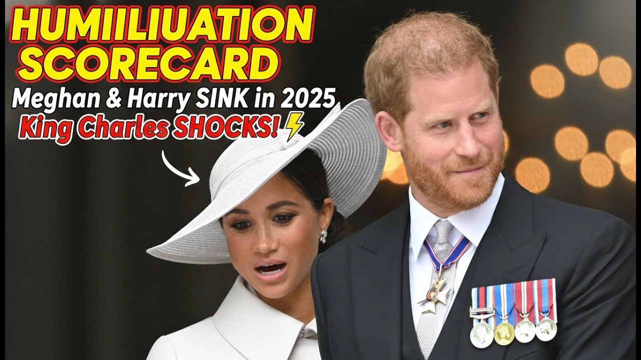 Humiliation Scorecard Meghan & Harry Sink in 2025 While King Charles Shocks the Palace
