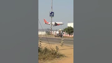 Trainer flight landing at Tiruchirapalli airport