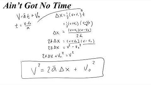 How to solve for position without time (ain