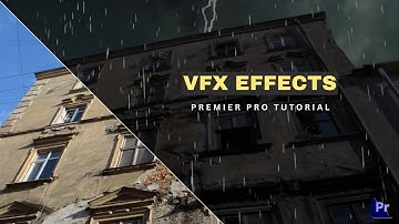 Premiere Pro special effects tutorial: Sky replacement and rain/thunder in Urdu / हिंदी