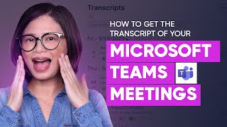How to Get a Transcript of a Microsoft Teams Meeting