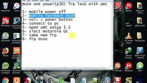 moto one power (p30 note) frp done umt 100000%