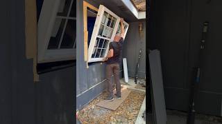 Step by step window replacement.  Replacement window, no flange. IRIS WINDOW.