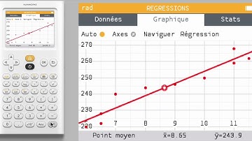 Ajustement affine avec Numworks