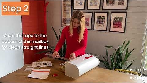 Four Easy Steps For Installing Your Vinyl Mailbox Decals from Modern House Numbers