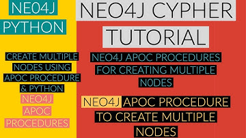 NEO4J|NEO4J TUTORIAL|Neo4j Python|Create Multiple New Neo4j Nodes Using Apoc Procedure|PART:96