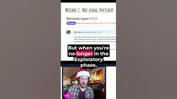 Rich “🎅” Harris Telling us About TypeScript Mistakes... 😱