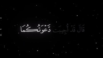خواتيم سورة يونس - عبدالرحمن مسعد - قال قد اجيبت دعوتكما #fyp  #عبدالرحمن_مسعد