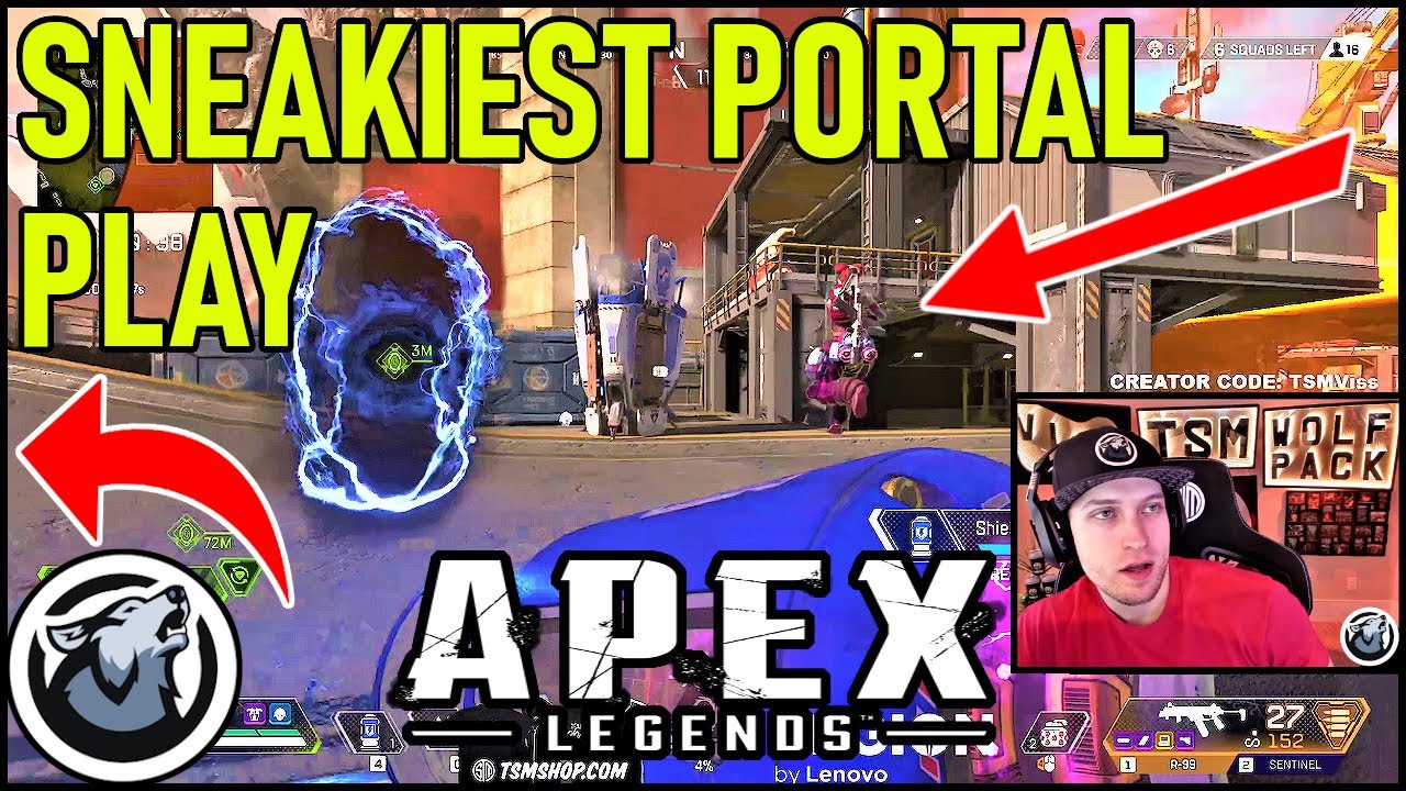 VISS NINJA PORTAL PLAY & CLUTCH ENDGAME! w/ REALKRAFTYY, APEX LEGENDS SEASON 4
