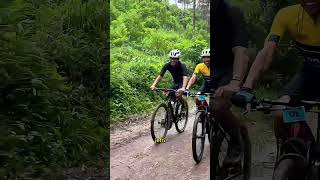 Alhamdullilah finish ke 1 di Balapan MTB KOM Challenge Cijambe Palintang #gowes #mtb