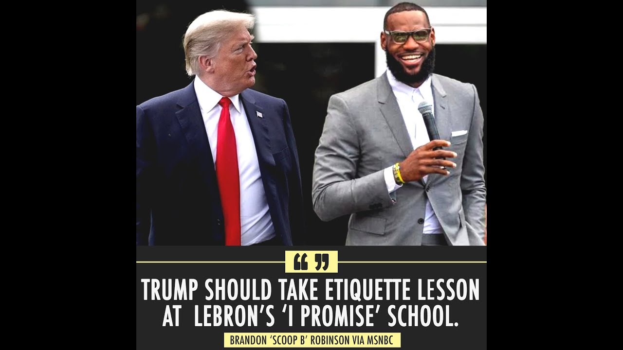 President Trump vs. LeBron James on MSNBC Live, Brandon 'Scoop B' Robinson