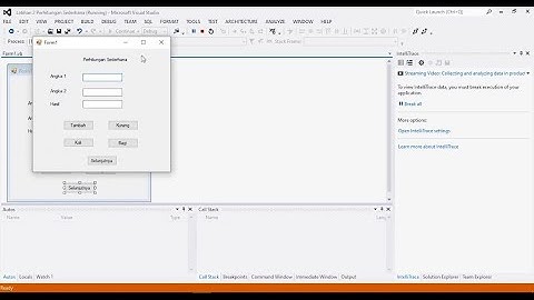 Tutorial Perhitungan Angka & Penggabungan Kata pada Visual Basic