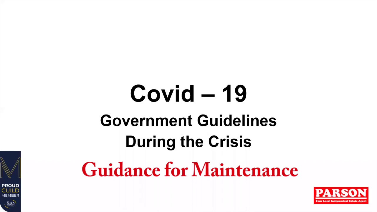 Diss & Harleston Landlords Covid Series Gov Guideline No.7 April 2020
