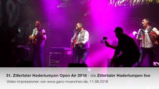 31. Zillertaler Haderlumpen Open Air 2018 - die Zillertaler Haderlumpen live