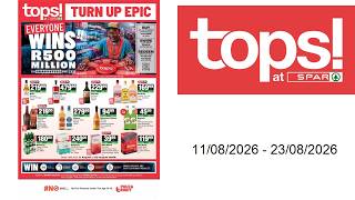 TOPS at SPAR specials - Zio Liquor Specials - 11/08/2026 - 23/08/2026