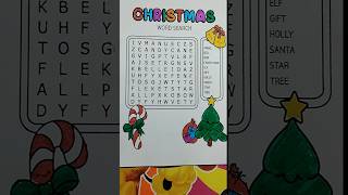 Christmas Word Search #christmas #wordsearch #shorts