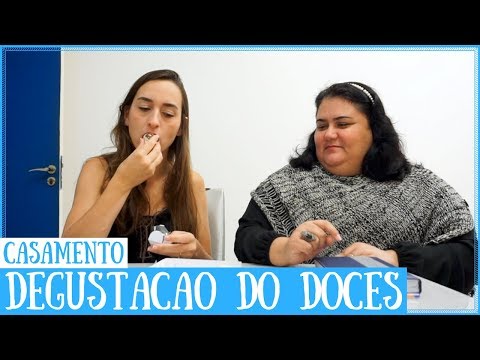 Degustação dos doces do casamento