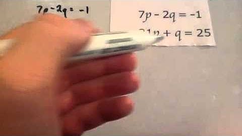 Simultaneous Equations elimination - Corbettmaths