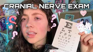 ASMR | Not-Very-Smart Doctor Conducts Cranial Nerve Exam ( vision tests, roleplay )