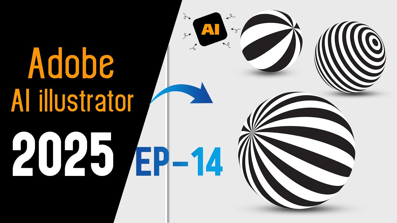 Part- 14 | AI Illustrator 2025 Tips- How to create graphics design in ...