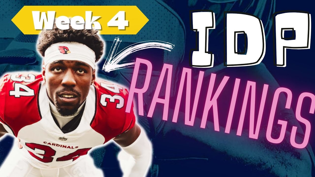 Week 4 IDP Fantasy Football Rankings and Q&A YouTube