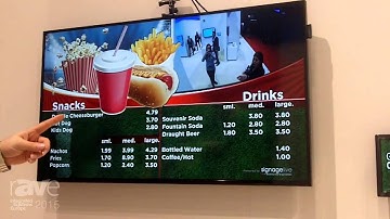 ISE 2015: Signagelive Shows a Menu Board Solution in the Samsung Stand