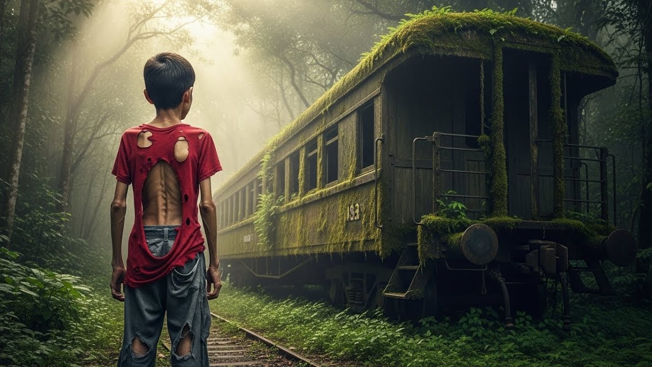 El niño huérfano halló refugio en un vagón enterrado bajo la tierra — no imaginaba lo que hallaría