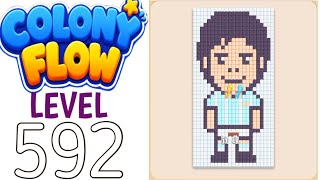 Colony flow level 592 walkthrough solution 