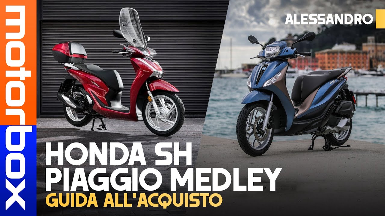 Moto Scooter 125 Confronto Motorcycle Honda Sh 125 Vs Medley 125