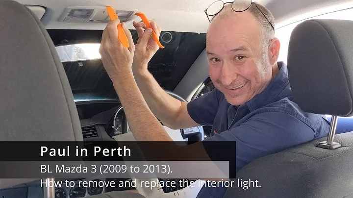 BL Mazda 3: R&R the interior light. replace courtesy dome map 2009 2010 2011 2012 2013 2nd remove