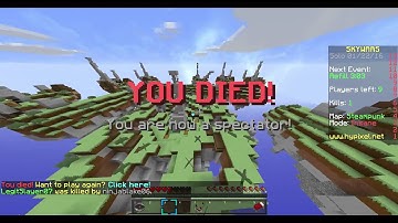 Fly Hacker on Hypixel Skywars