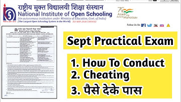 Nios September Practical Exam Cheating Paise Deke Pass | Task Is Helping (NIOS) #nios #exam #result