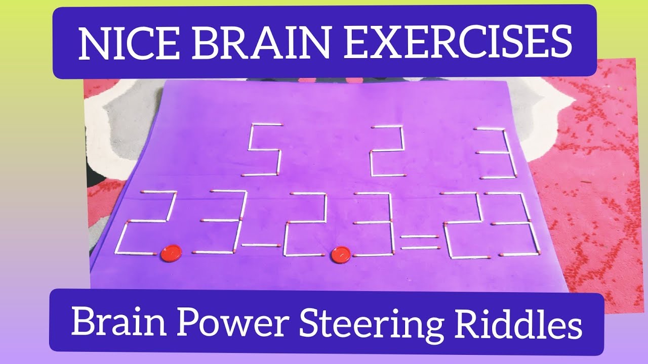 Matchstick Puzzles For Bright Brains Brain Power IQ