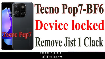 Tecno Pop 7 BF6,MDM Lock Remove 1 Clack