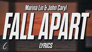 Video thumbnail of "Marina Lin & Jon Caryl - fall apart (Lyrics)"