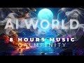 Endless Relaxation | 8 Hours of AI-Generated Magical Worlds & Ambient Music | Calmfinity