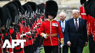 Trump at Windsor Castle: U.S. President Reviews Guard of Honour with King Charles on 2nd State Visit