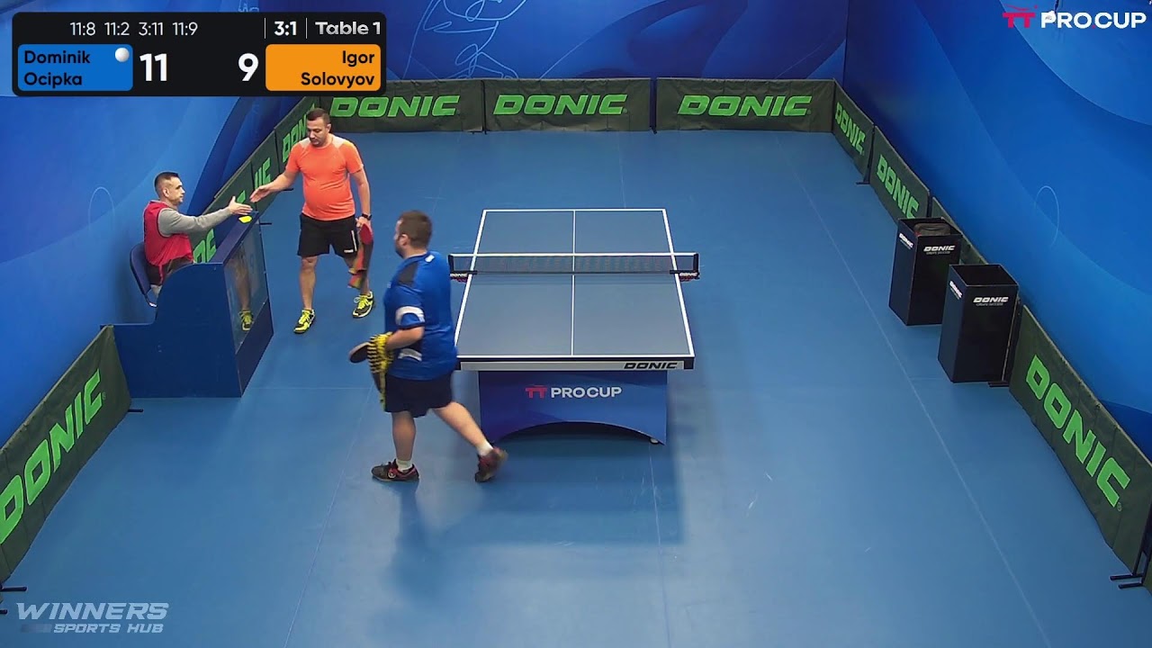 1920 Dominik Ocipka 3-1 Igor Solovyov 03.03.2023 Table Tennis TT Pro.Cup Professional