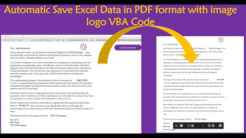 Generate Dynamic Letter VBA use and Save in Word and PDF File #helloanalyst #vba #automation #video