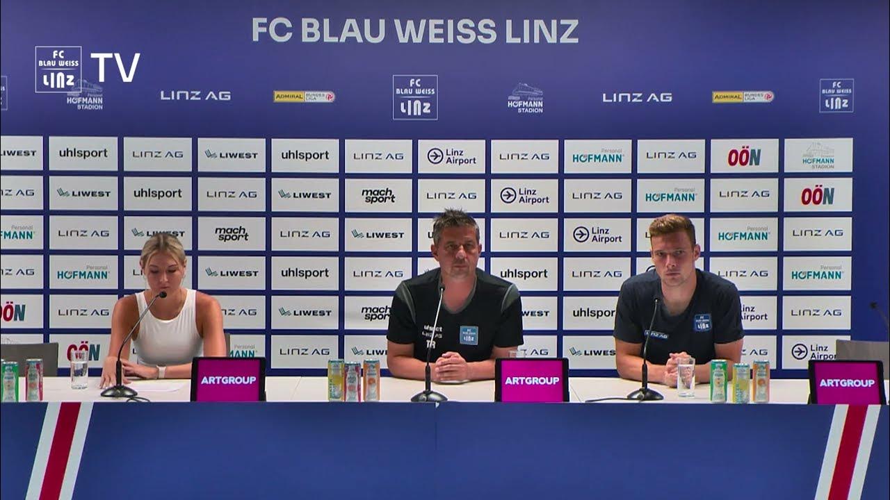 Pressekonferenz vor FC Blau-Weiß Linz vs. FK Austria Wien - YouTube