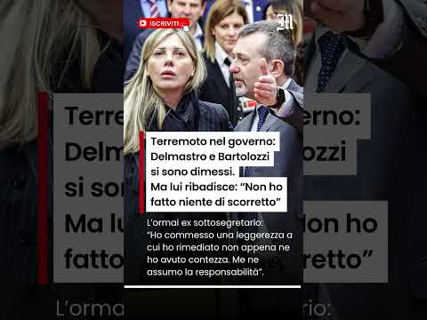Video Bartolozzi e Delmastro si dimettono