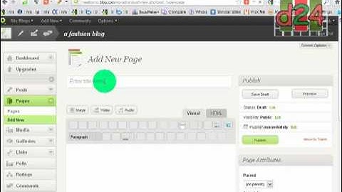Blog Tutorial Part-6 ( how to create link,page and catagory in blog.com )