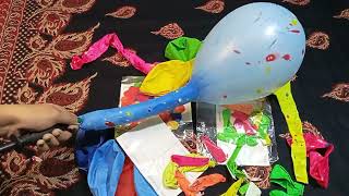 Big long popping and mine balloon video part-23