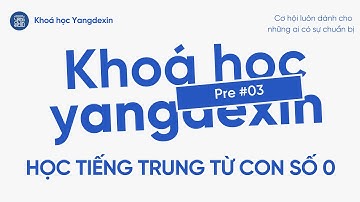 NHẤT ĐỊNH PHẢI LƯU LẠI // Học tiếng Trung Siêu dễ | Pre 03 ~ Khoá học Yangdexin