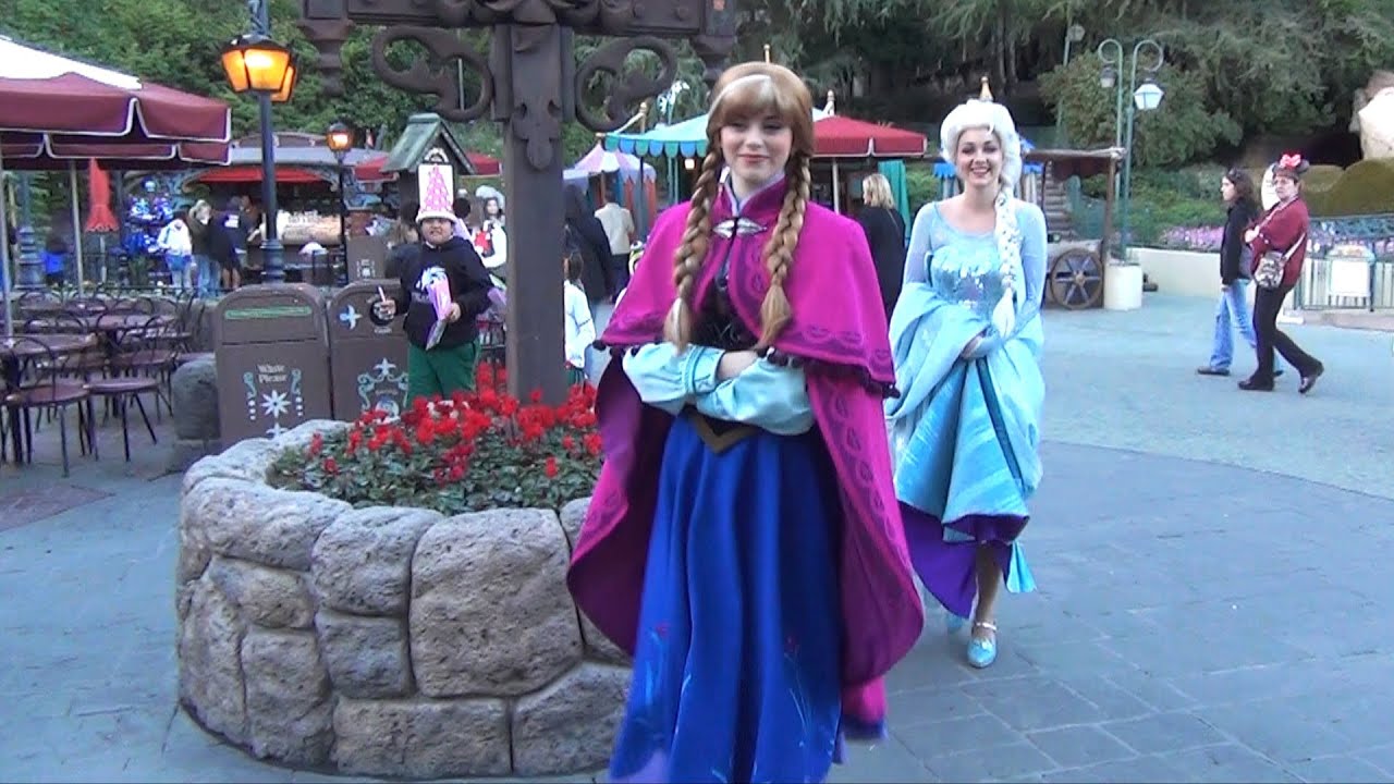 walt disney world vacation Characters at Disneyland w/ Jack & Sally, Anna & Elsa, Tweedles, Prince John, Friar Tuck, Mater