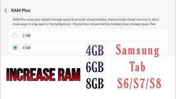 How to increase RAM Samsung Galaxy Tab S6 Lite / S7 / S8 | Virtual RAM