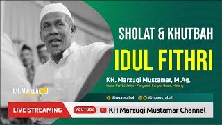 [EKSKLUSIF] SHOLAT & KHUTBAH IDUL FITRI KH MARZUQI MUSTAMAR 1441 H